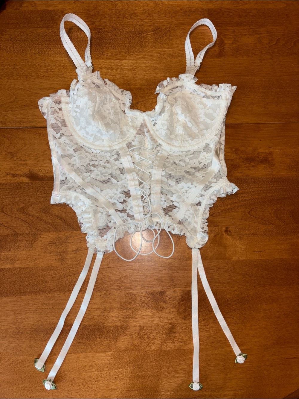 For Love and Lemons White Corset. Size small